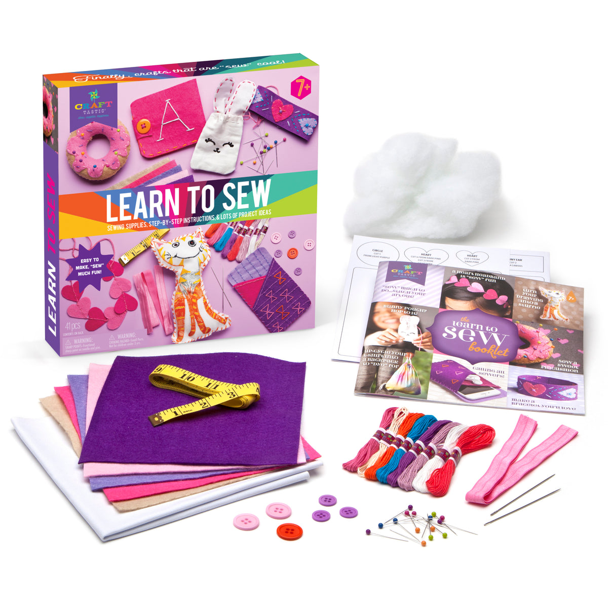 CRAFT-TASTIC LEARN TO SEW KIT