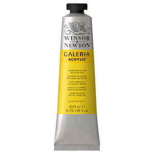 W&N GALERIA ACRYLICS CADMIUM YELLOW MEDIUM HUE 200ml