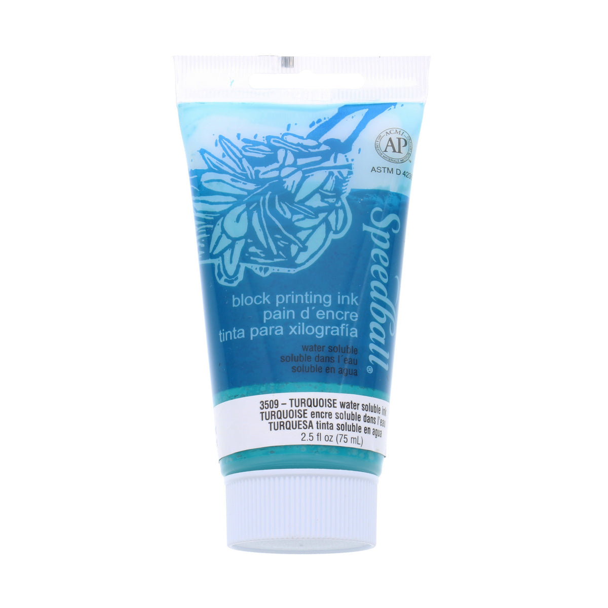 WATER-SOLUBLE BLOCK PRINTING INK 2.5oz TURQUOISE