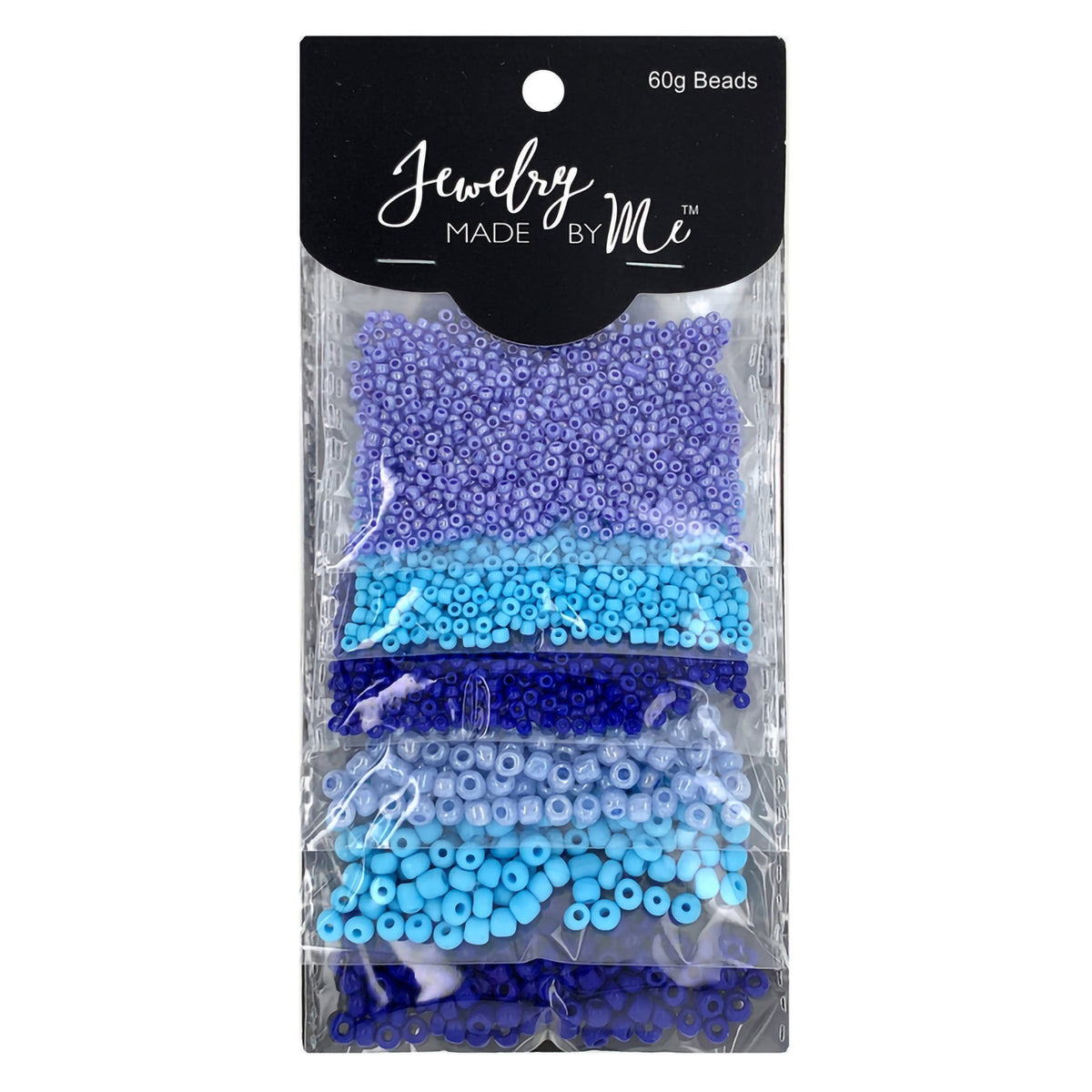 ASSORTED SEED BEAD PACK - BLUES
