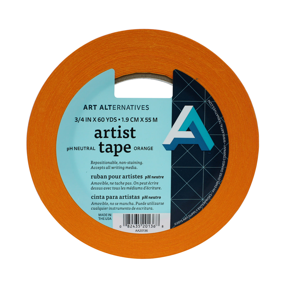 AA ARTIST TAPE 3/4&quot;X60YD ORANGE