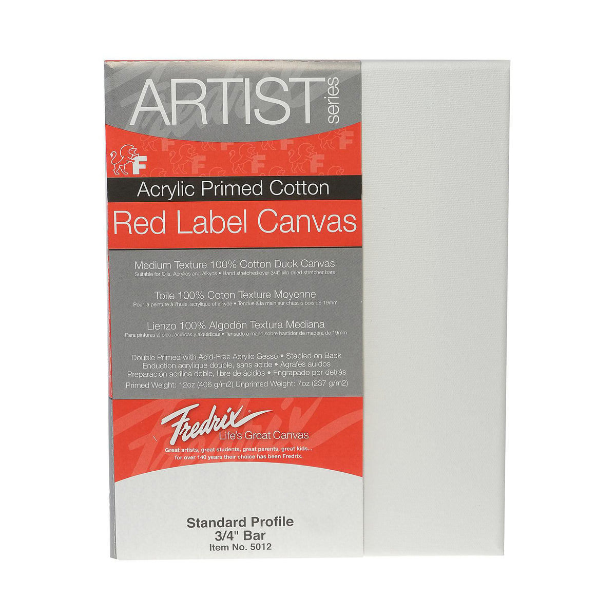 FREDRIX ARTIST SERIES RED LABEL STRETCHED CANVAS 30x48