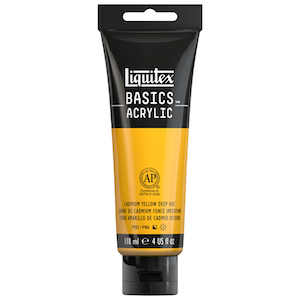 BASICS 4oz TUBE CADMIUM YELLOW DEEP HUE