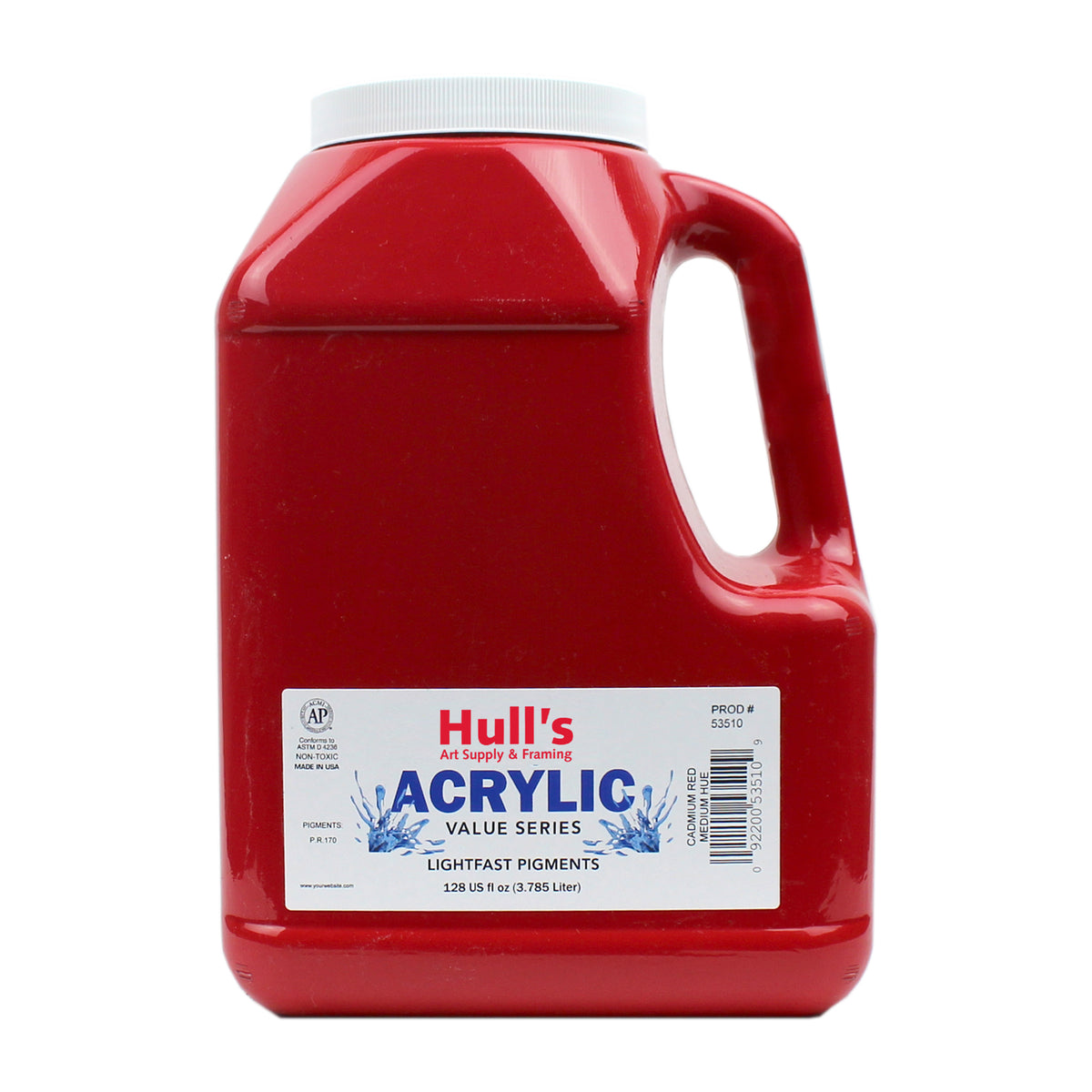HULLS ACRYLIC GALLON CADMIUM RED MEDIUM HUE