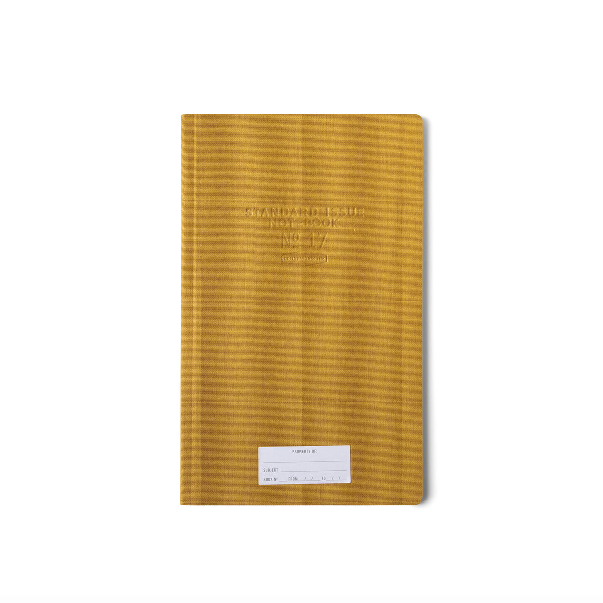 STANDARD ISSUE TALL NOTEBOOK  NO. 17 OCHRE