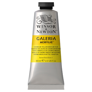 W&N GALERIA ACRYLICS CADMIUM YELLOW MEDIUM HUE 60ml