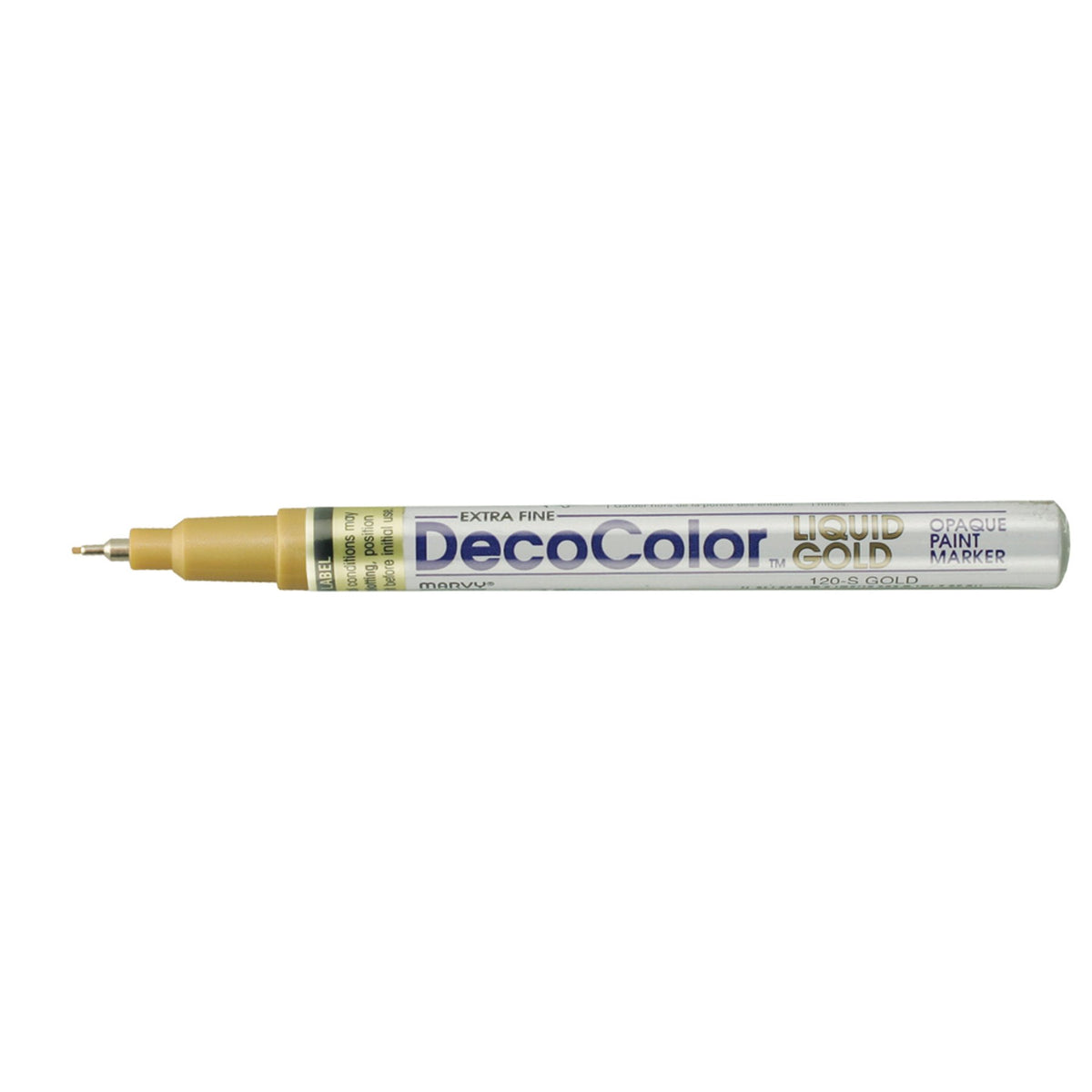 DECOCOLOR PAINT MARKER X-FINE POINT LIQUID GOLD