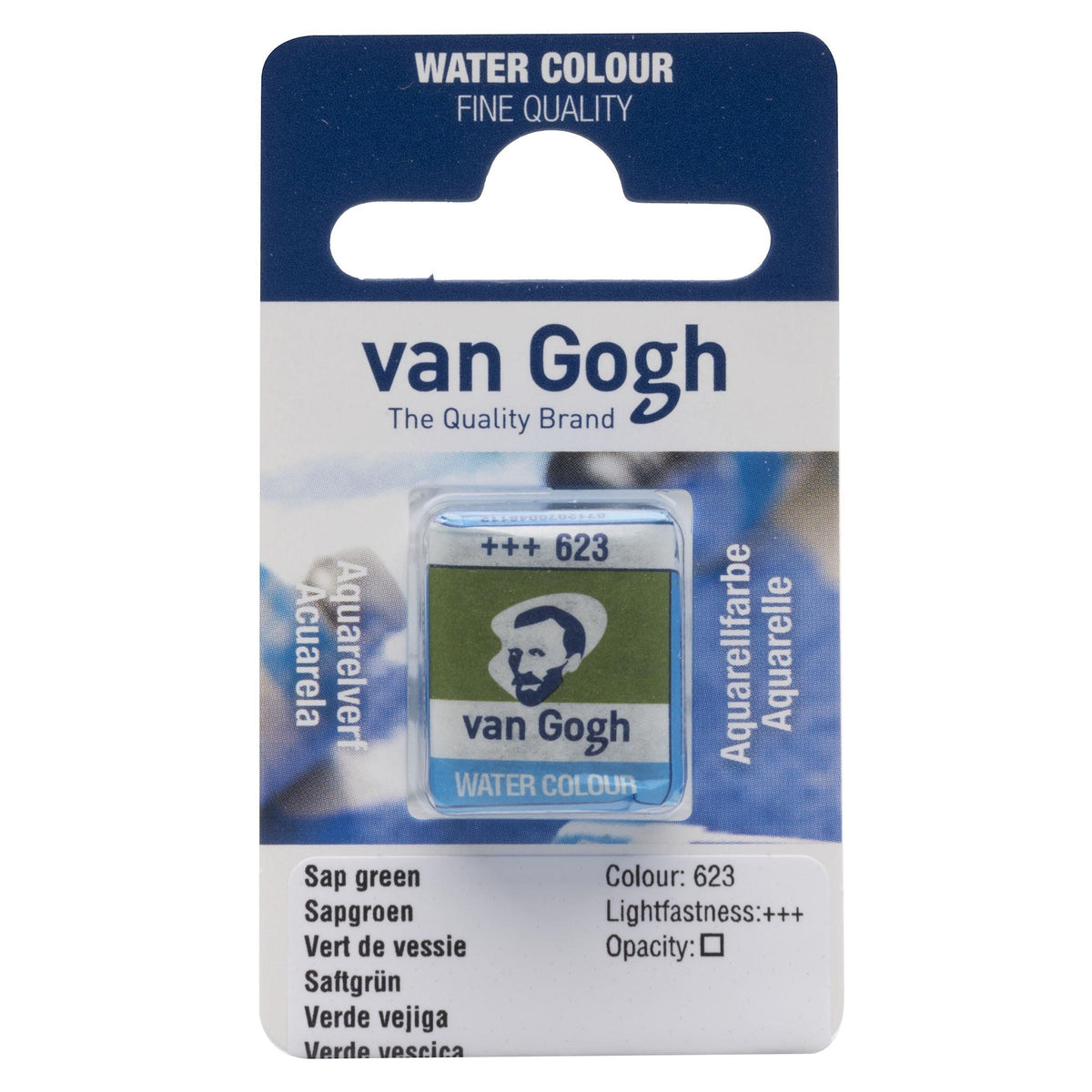 VAN GOGH WATERCOLOUR HALF PAN SAP GREEN