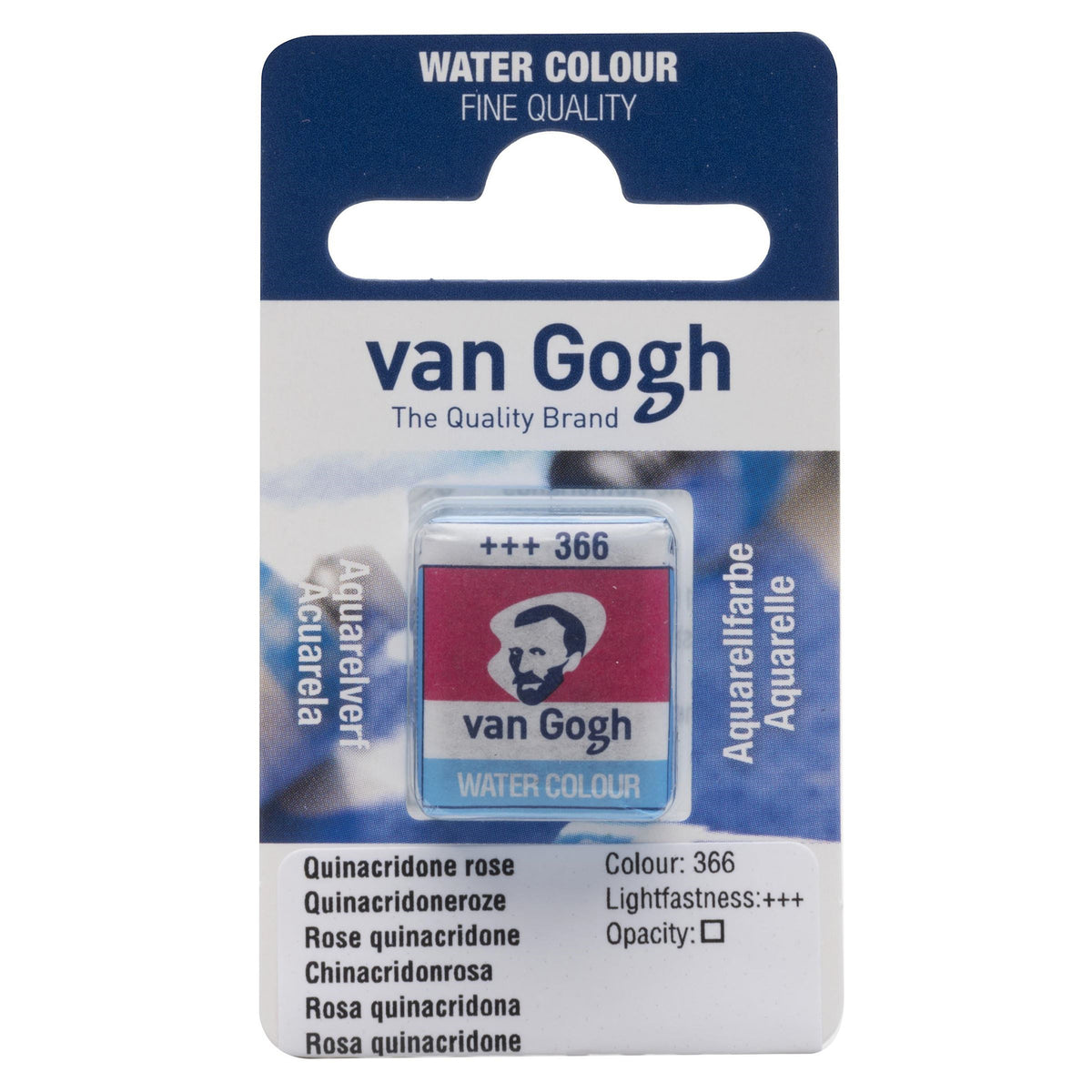VAN GOGH WATERCOLOUR HALF PAN QUINACRIDONE ROSE