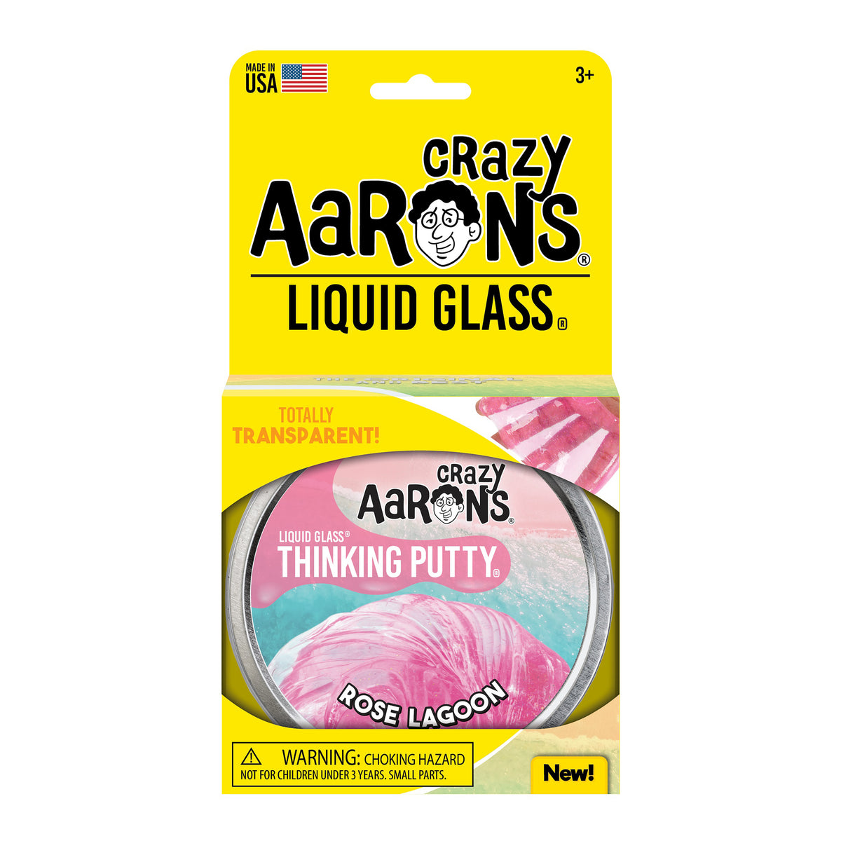 LIQUID GLASS THINKING PUTTY 4&#39;&#39; ROSE LAGOON