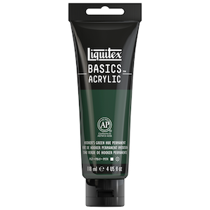 BASICS 4oz TUBE HOOKER&#39;S GREEN HUE PERMANENT