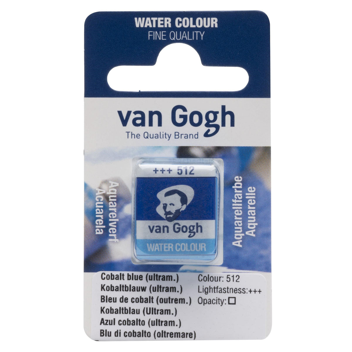 VAN GOGH WATERCOLOUR HALF PAN COBALT BLUE UMARINE