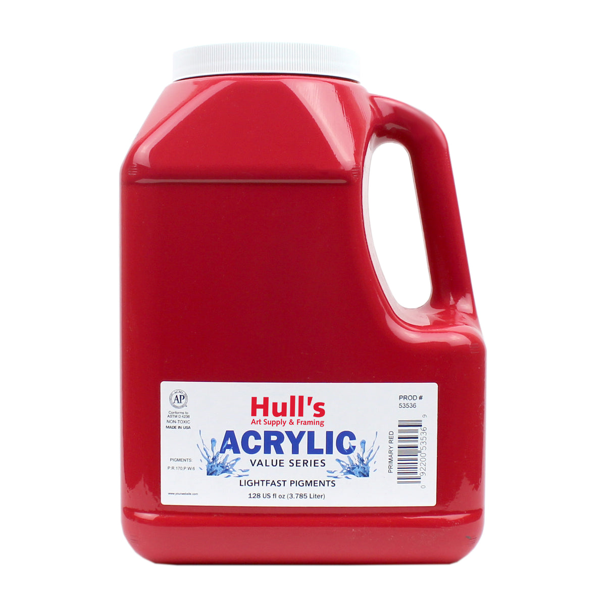 HULLS ACRYLIC GALLON PRIMARY RED