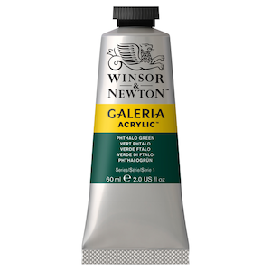 W&N GALERIA ACRYLICS PHTHALO GREEN 60ml