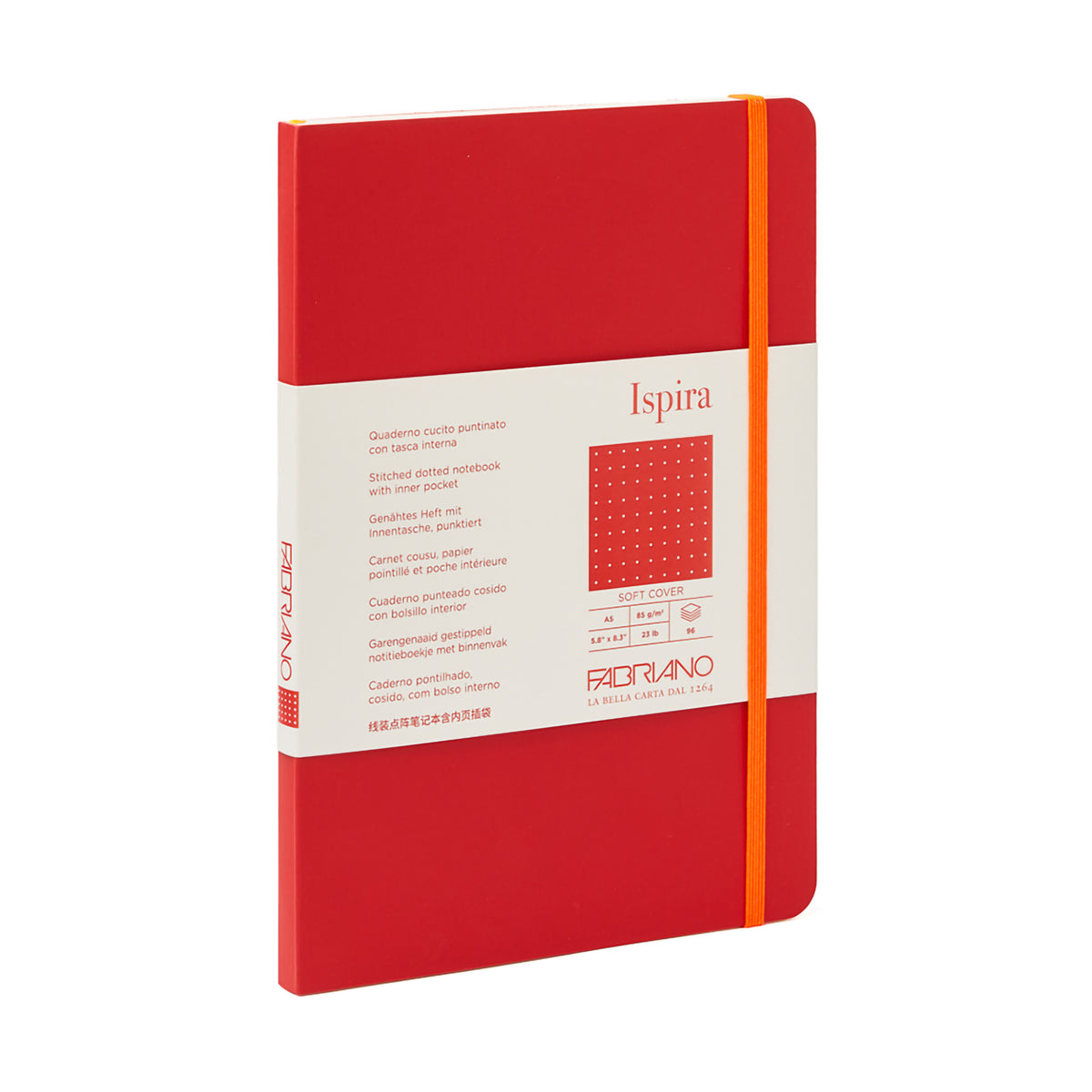 ISPIRA SOFTCOVER A5 DOTTED RED