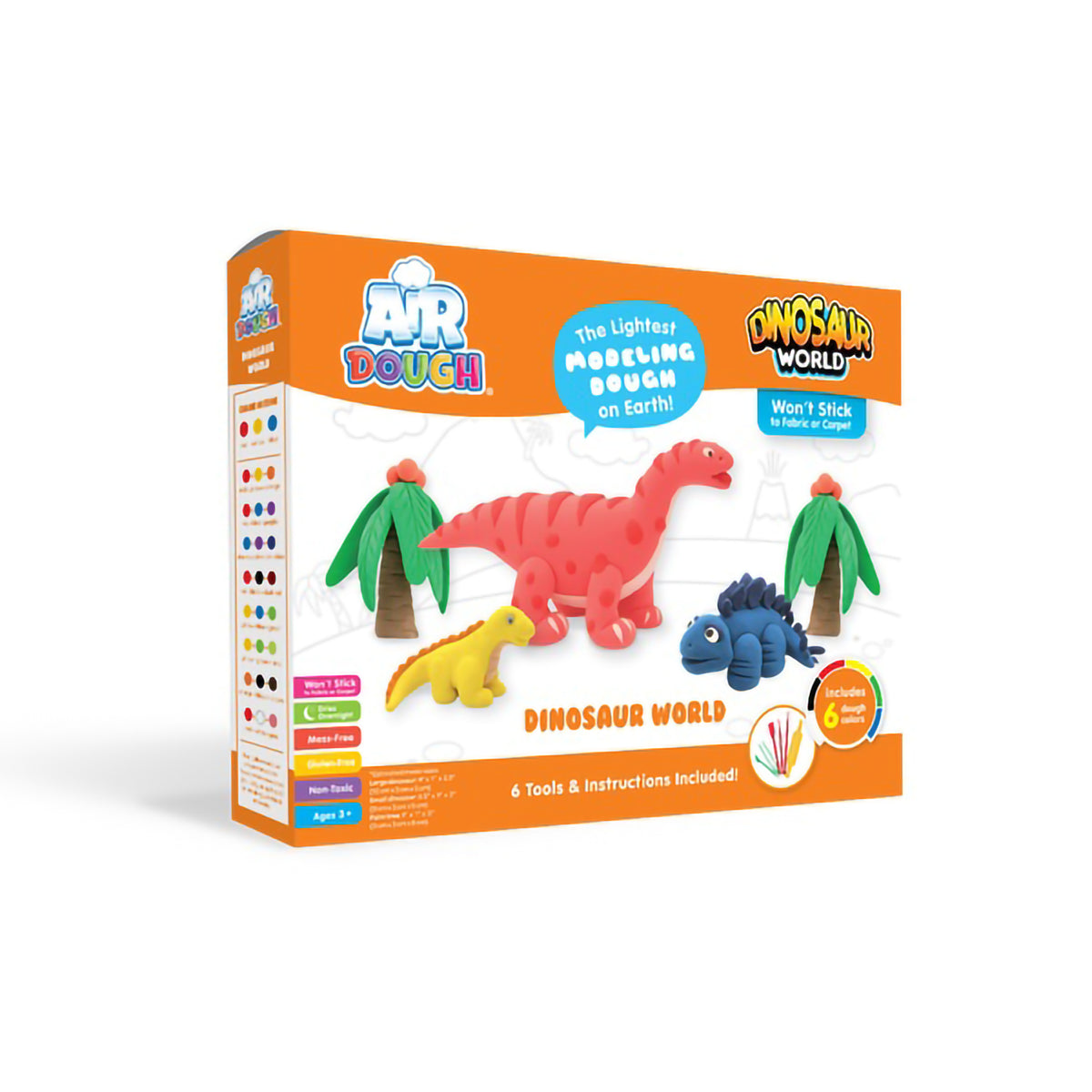 AIR DOUGH LARGE KIT - DINOSAUR