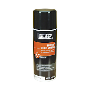 LIQUITEX SPRAY SOLUVAR GLOSS VARNISH
