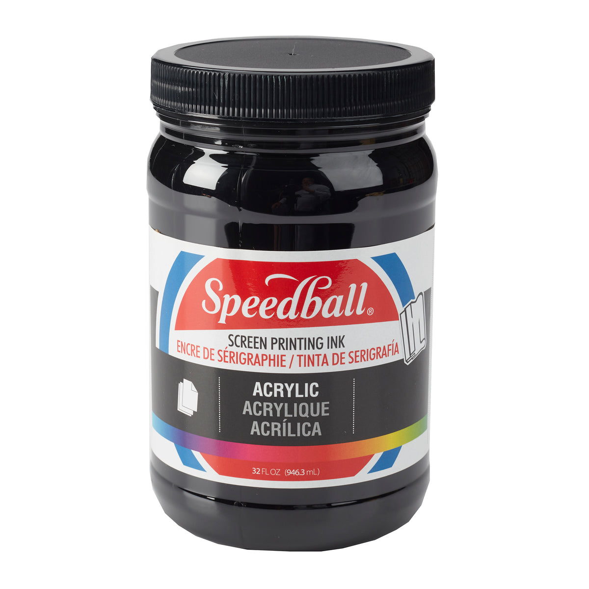 ACRYLIC SCREEN PRINTING INK 32oz BLACK
