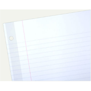 MEAD REINFORCED 3-HOLE LINED PAPER REFILL