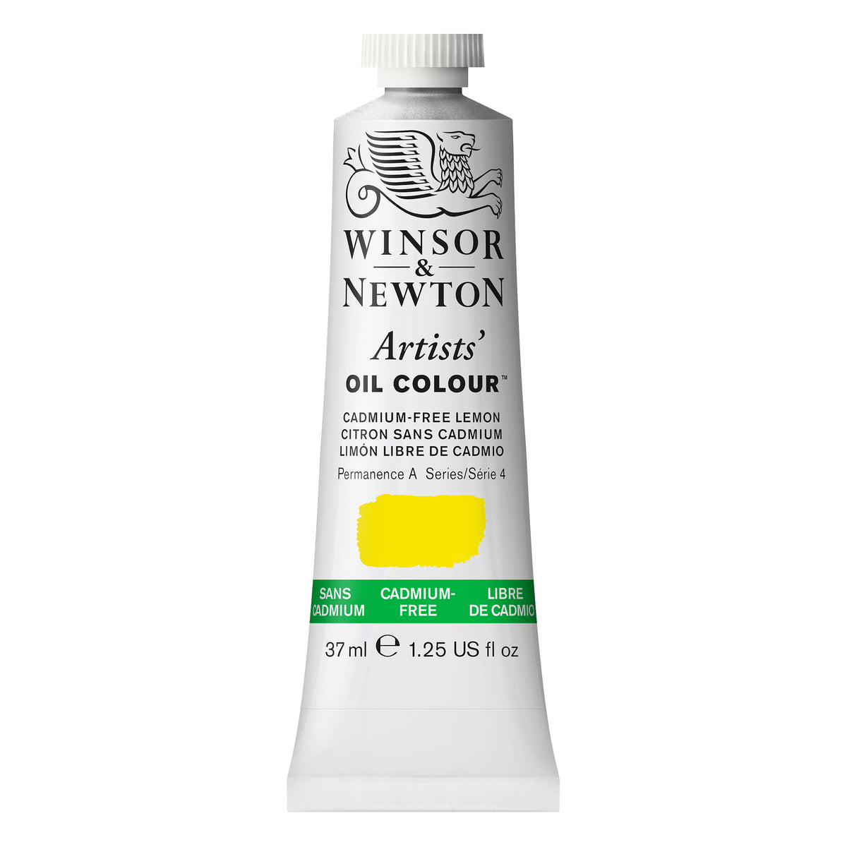 W&amp;N ARTISTS&#39; OIL COLOR CADMIUM FREE LEMON 37ml
