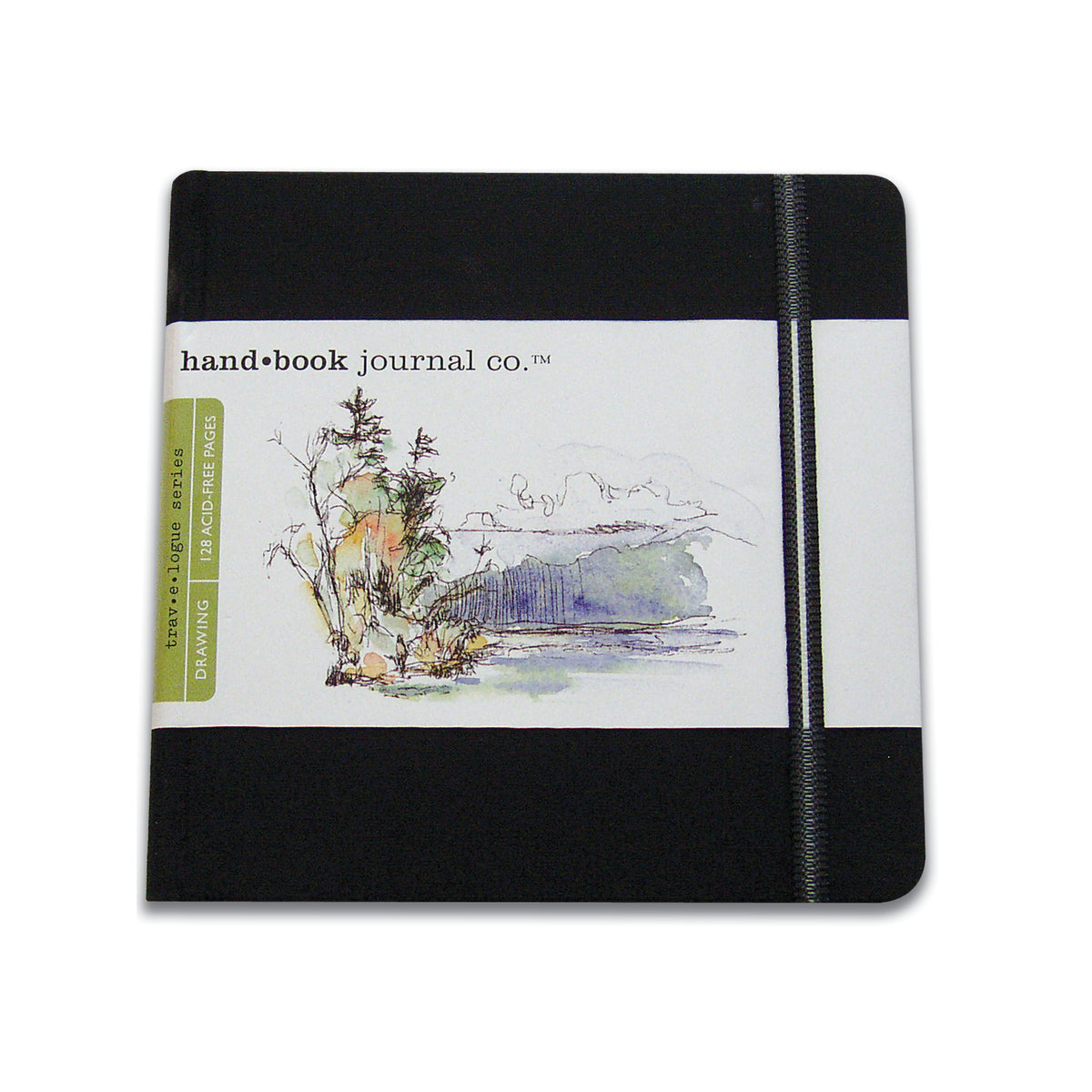TRAVELOGUE JOURNAL SQUARE 5.5X5.5 BLACK