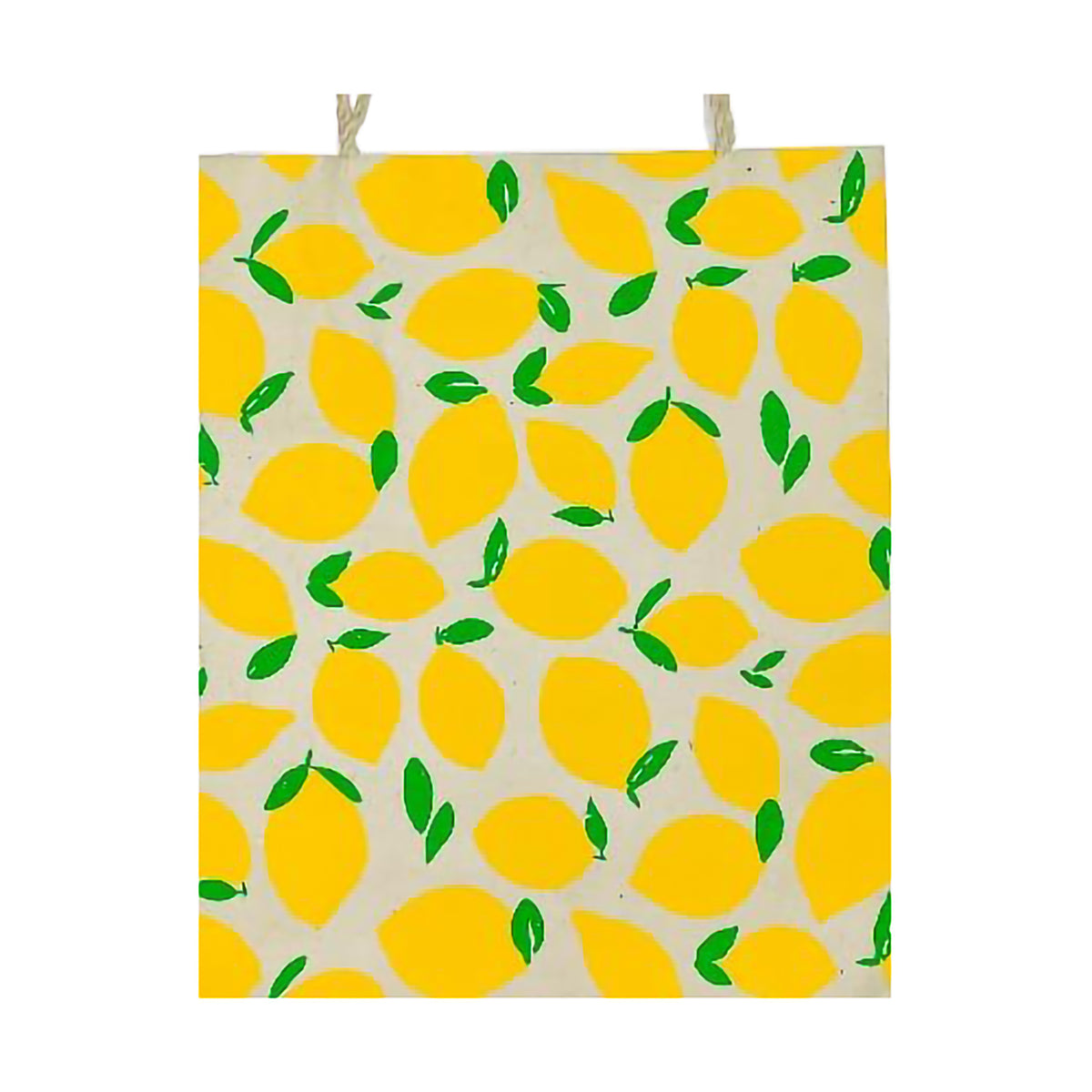 HANDMADE PAPER BAG MEDIUM LEMON