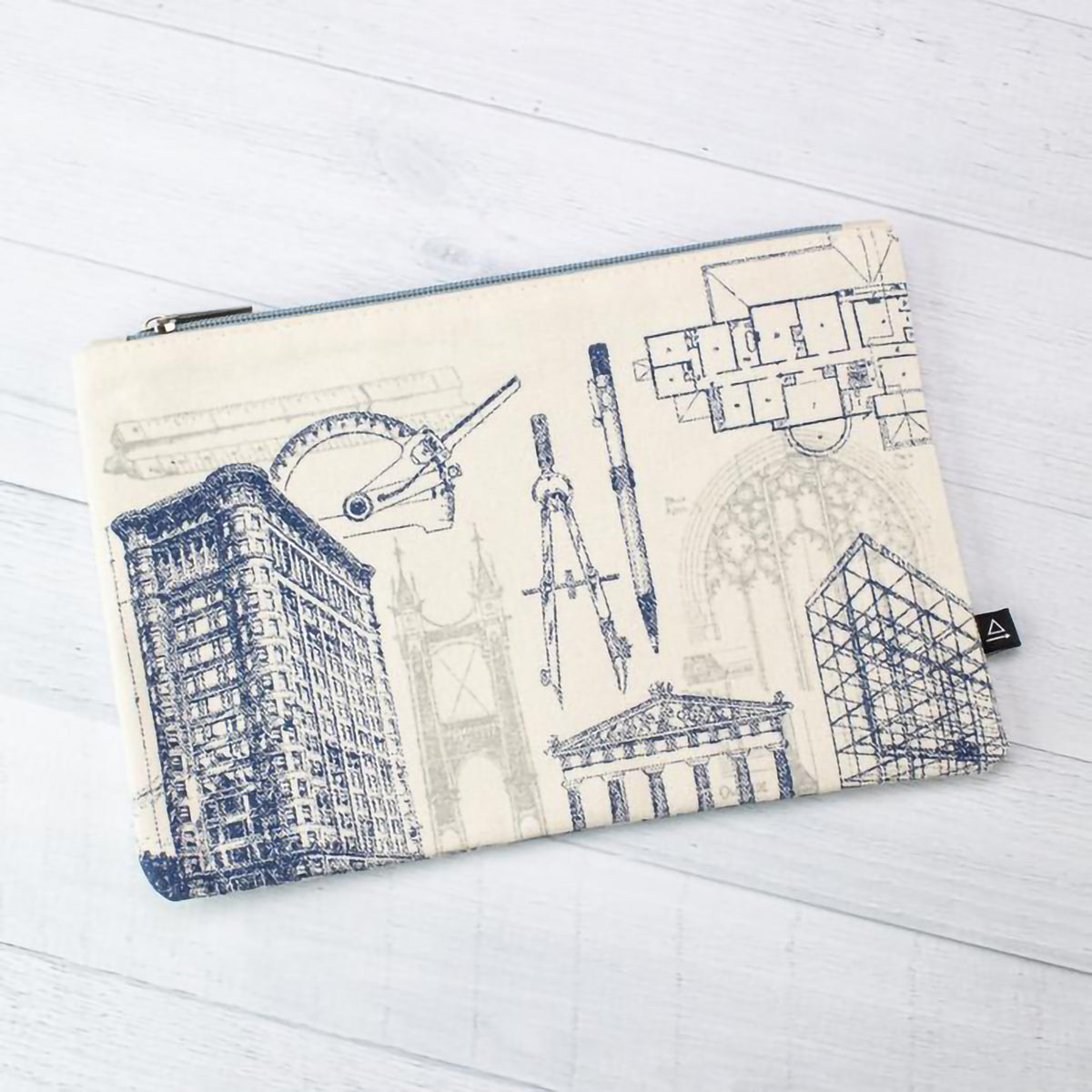 COGNITIVE ZIPPER POUCH - BLUEPRINT