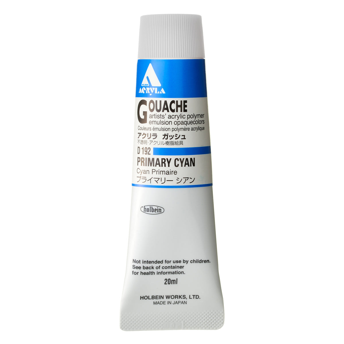 ACRYLA GOUACHE 20ML PRIMARY CYAN