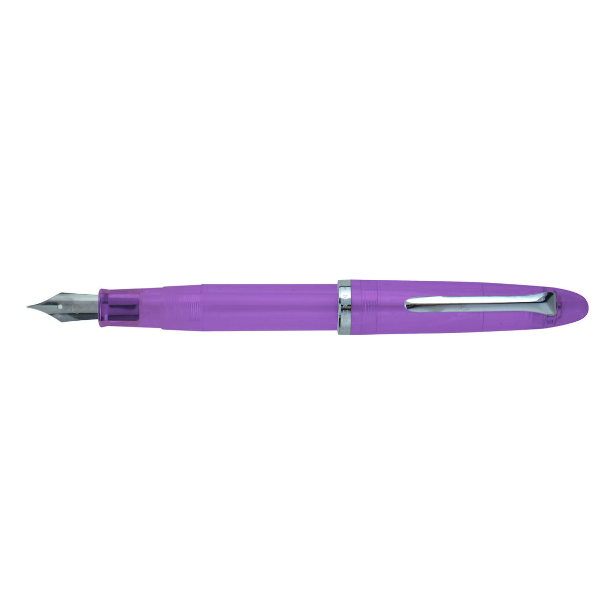 COMPASS 1911 TRANSPARENT PURPLE FOUNTAIN PEN MEDIUM FINE
