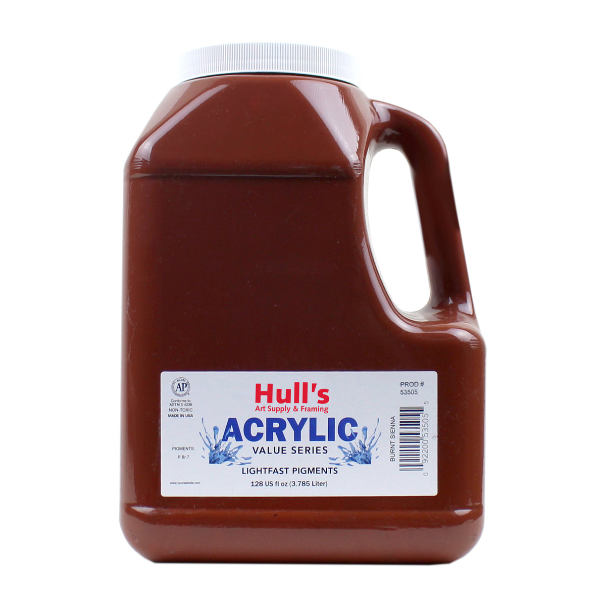 HULLS ACRYLIC GALLON BURNT SIENNA