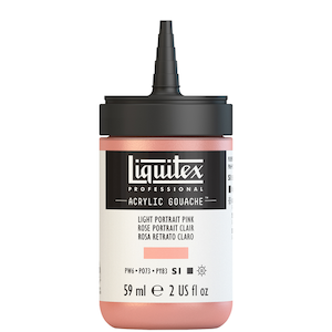 LIQUITEX ACRYLIC GOUACHE 59ml JAR LIGHT PORTRAIT PINK