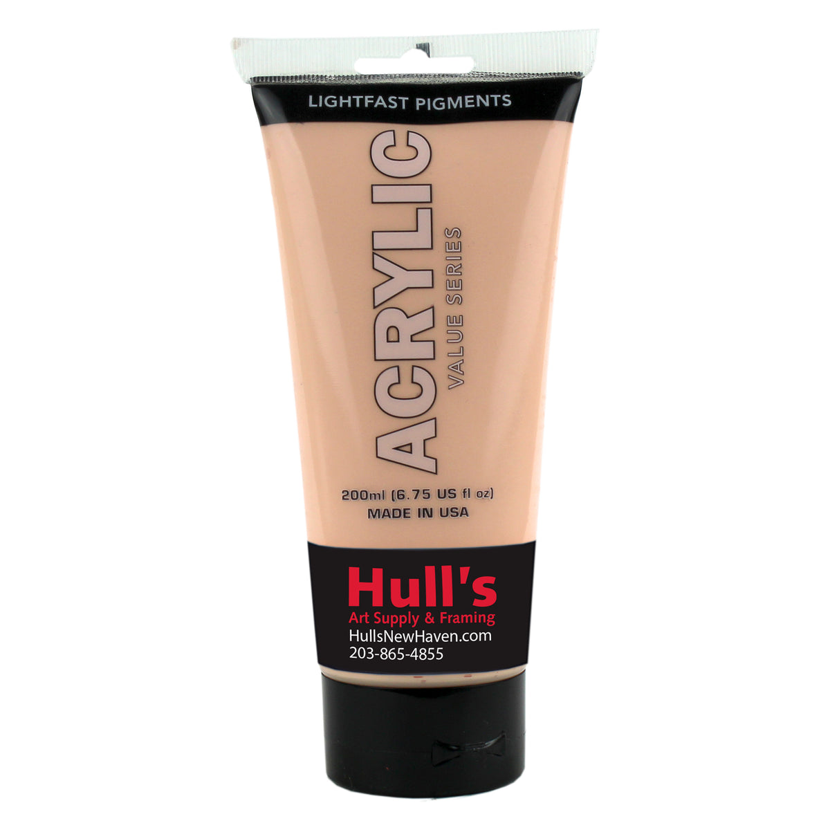HULLS ACRYLIC 200ml TUBE LIGHT PORTRAIT PINK
