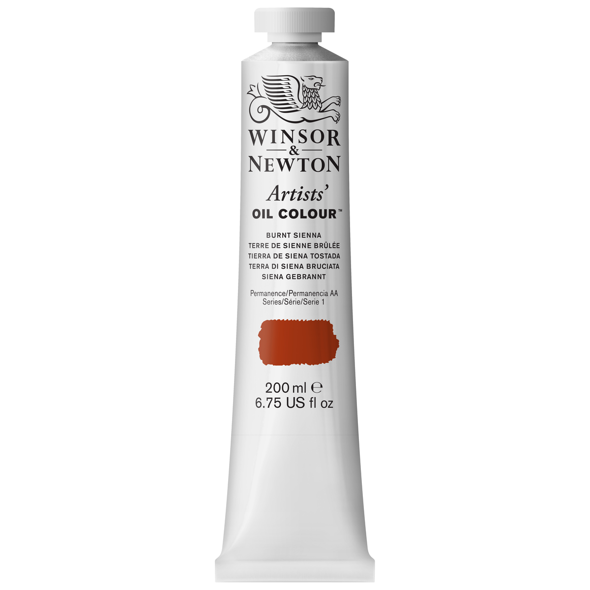 W&amp;N ARTISTS&#39; OIL COLOR BURNT SIENNA 200ml