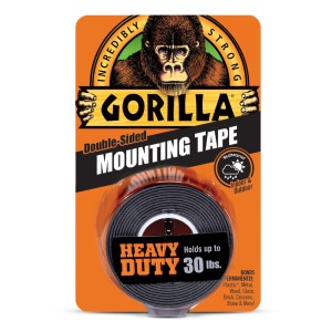 GORILLA HEAVY DUTY MOUNTING TAPE BLACK