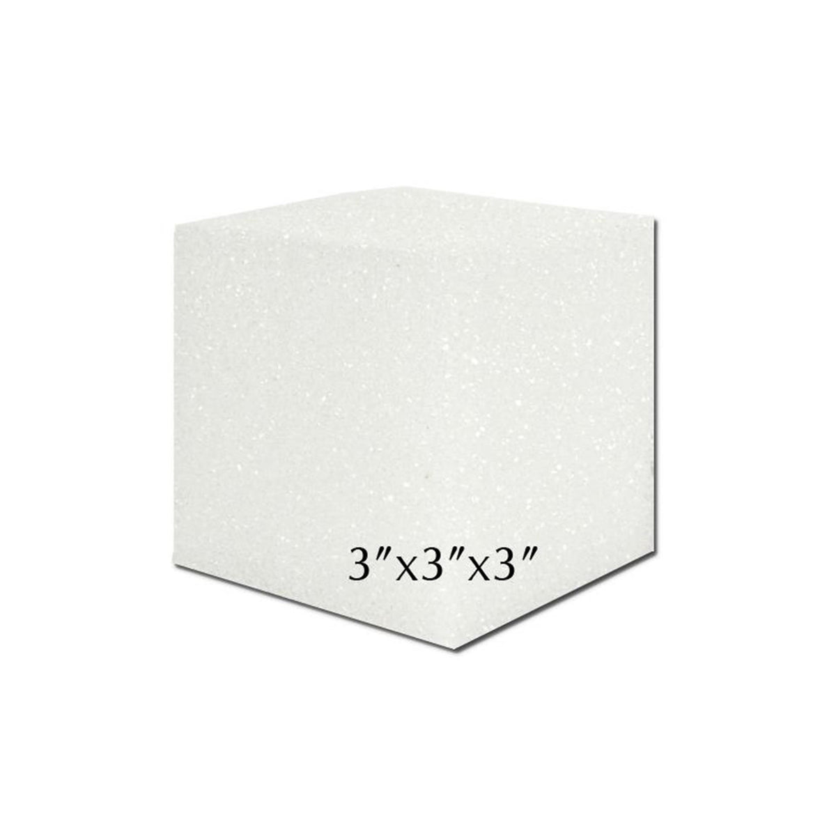 STYROFOAM BLOCK WHITE 3&quot;x3&quot;x3&quot;