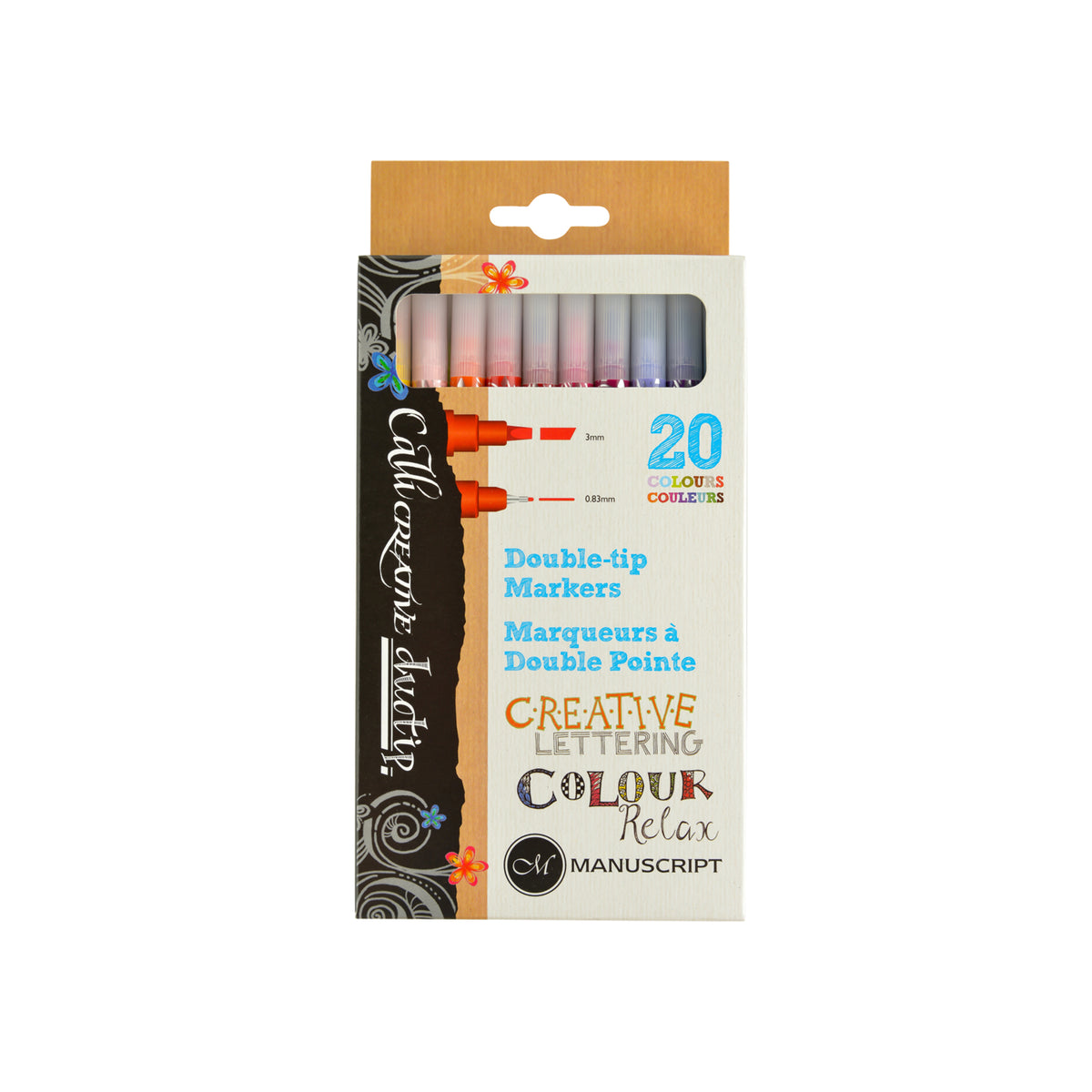 CALLICREATIVE DUO-TIP MARKER SET/20