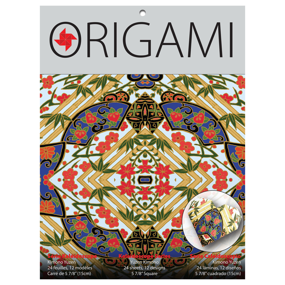 ORIGAMI KALEIDOSCOPE YUZEN KIMONO 24-PACK 5 7/8&quot;