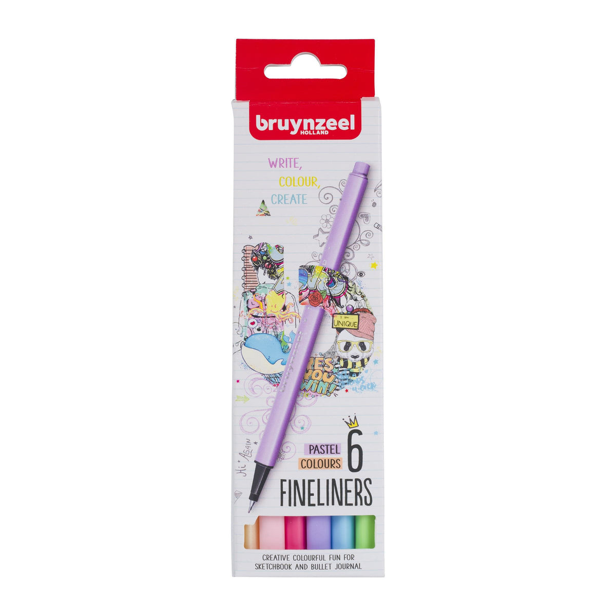 BRUYNZEEL FINELINER SET/6 PASTEL