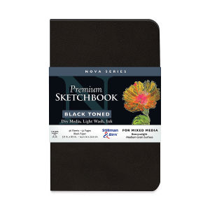 NOVA SKETCHBOOK SOFTCOVER BLACK 5.5x8.5