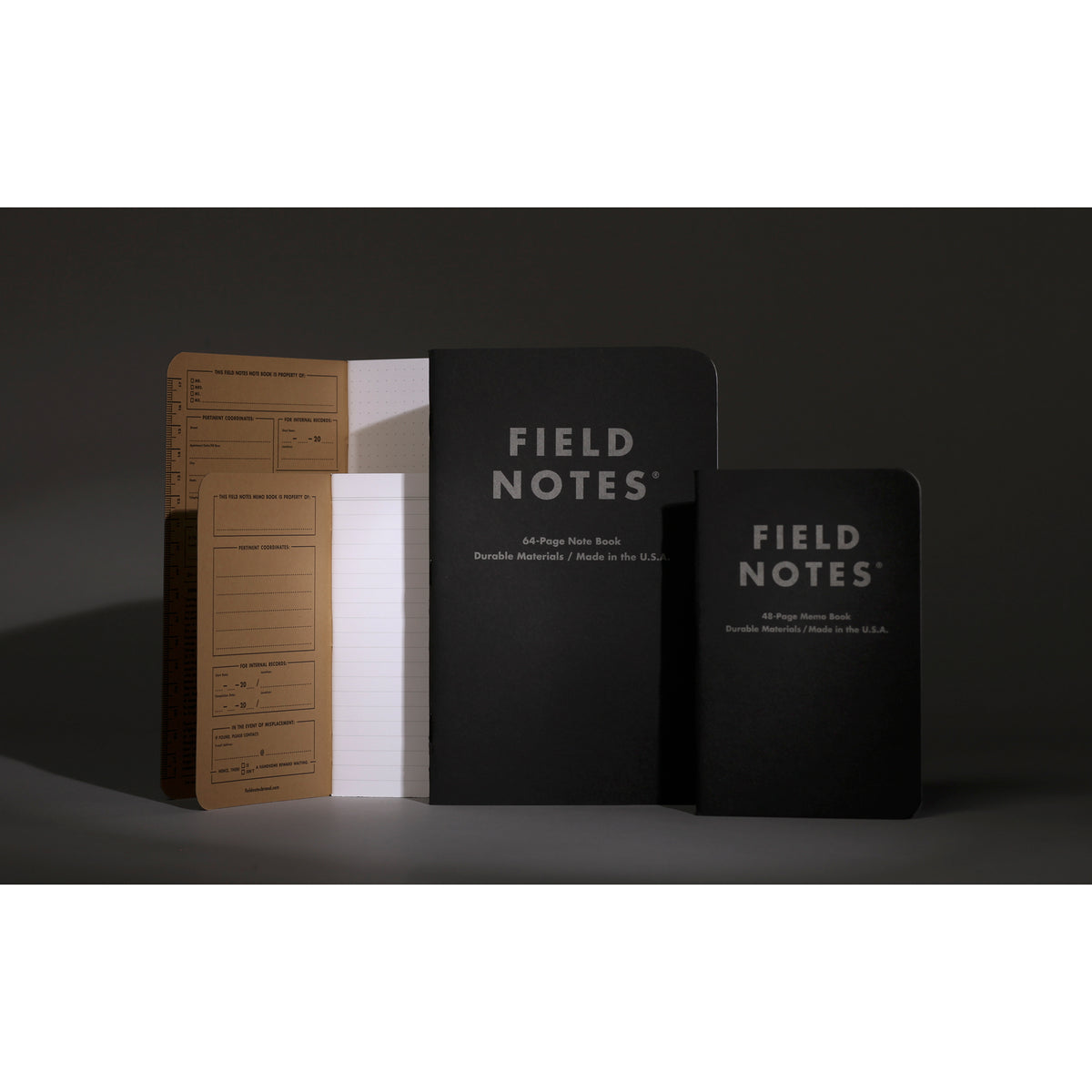 FN PITCH BLACK NOTEBOOK DOT 2PK