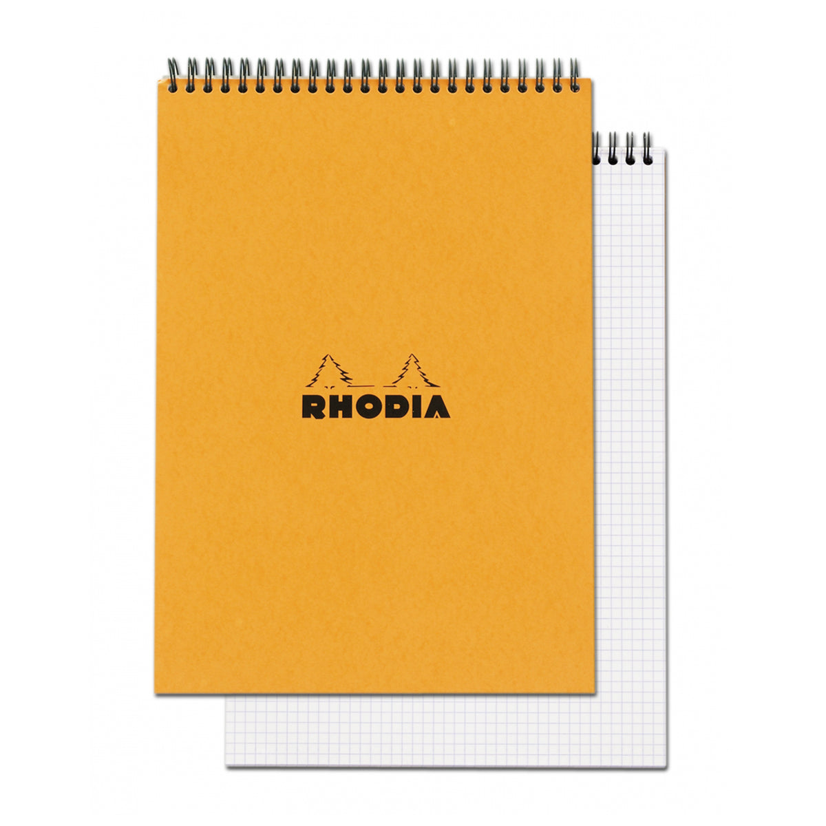 RHODIA ORANGE WIRE GRAPH PAD 8.25x11.75