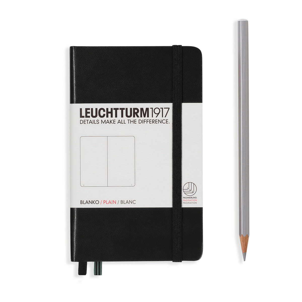POCKET A6 NOTEBOOK PLAIN BLACK