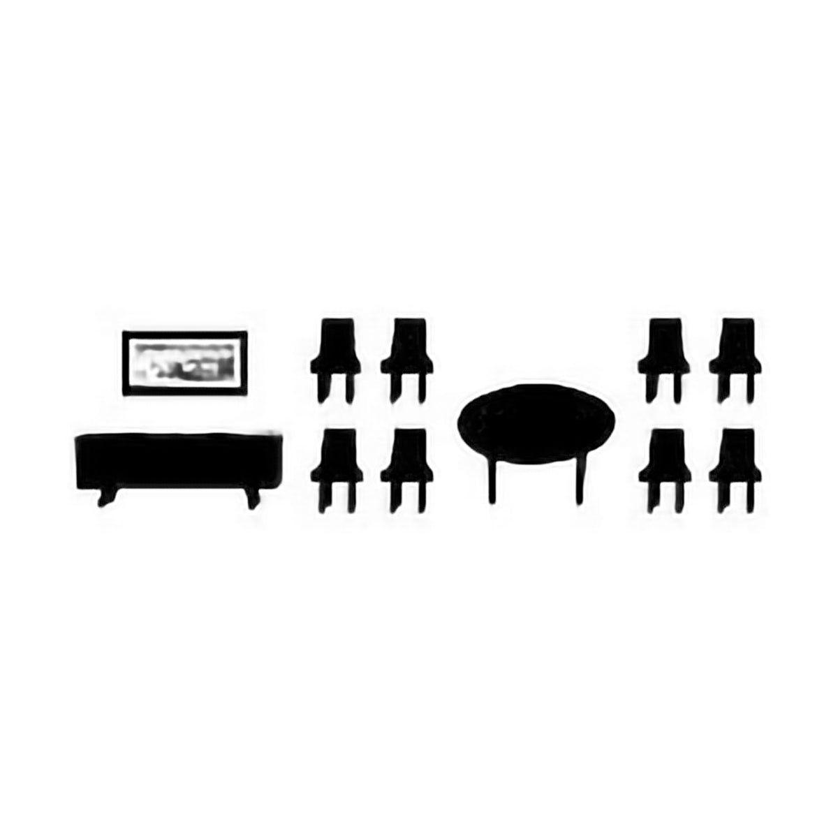 1/8&#39;&#39; SCALE DINING SET