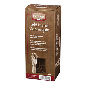 HERITAGE ARTS MANIKIN LEFT HAND 12''