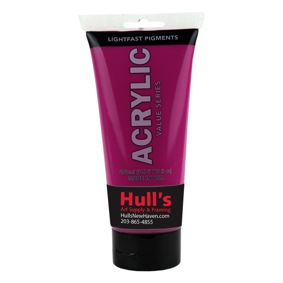 HULLS ACRYLIC 200ml TUBE PRIMARY MAGENTA