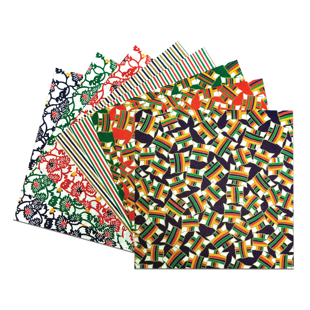 ORIGAMI YUZEN PATTERNS 24-PACK 5 7/8&quot;