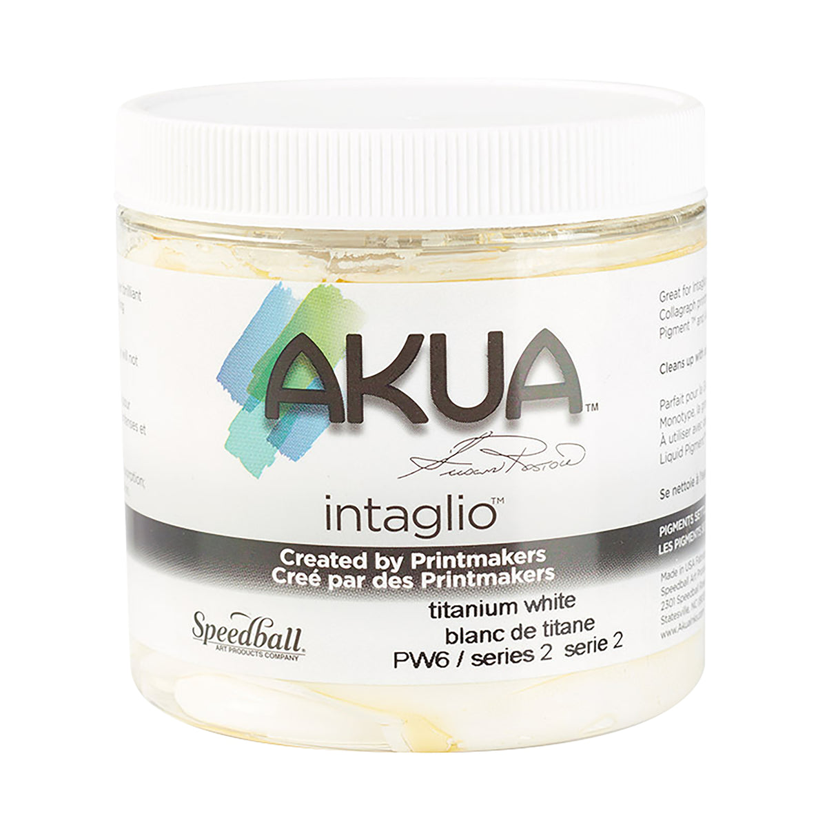AKUA INTAGLIO INK BONE 8oz TITANIUM WHITE