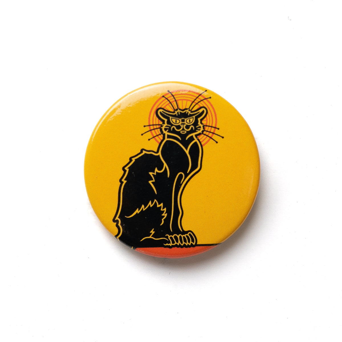 ART HISTORY BUTTON PIN - CHAT NOIR