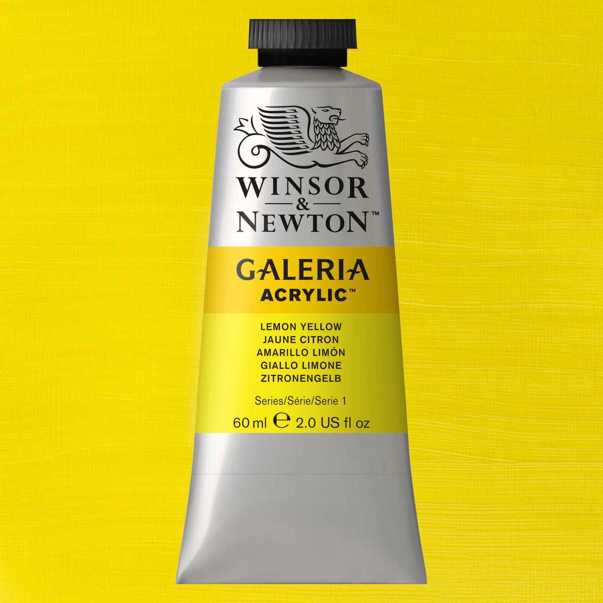 W&amp;N GALERIA ACRYLICS LEMON YELLOW 60ml