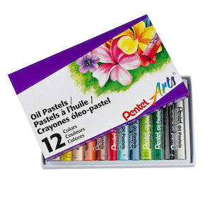 PENTEL OIL PASTELS SET/12